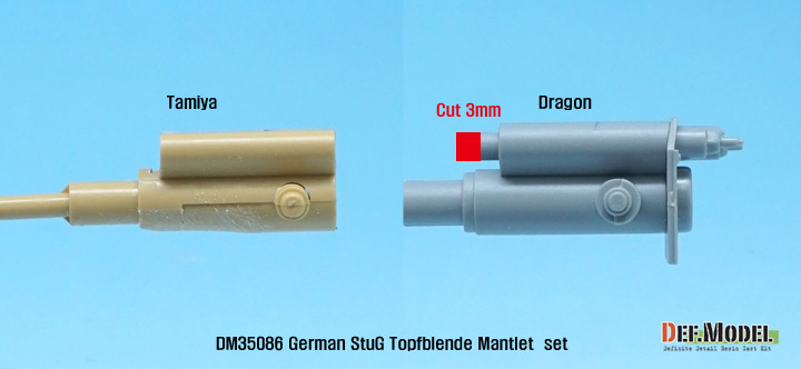 DM35086 German StuG Topfblende Mantlet set DEF.MODEL 1:35